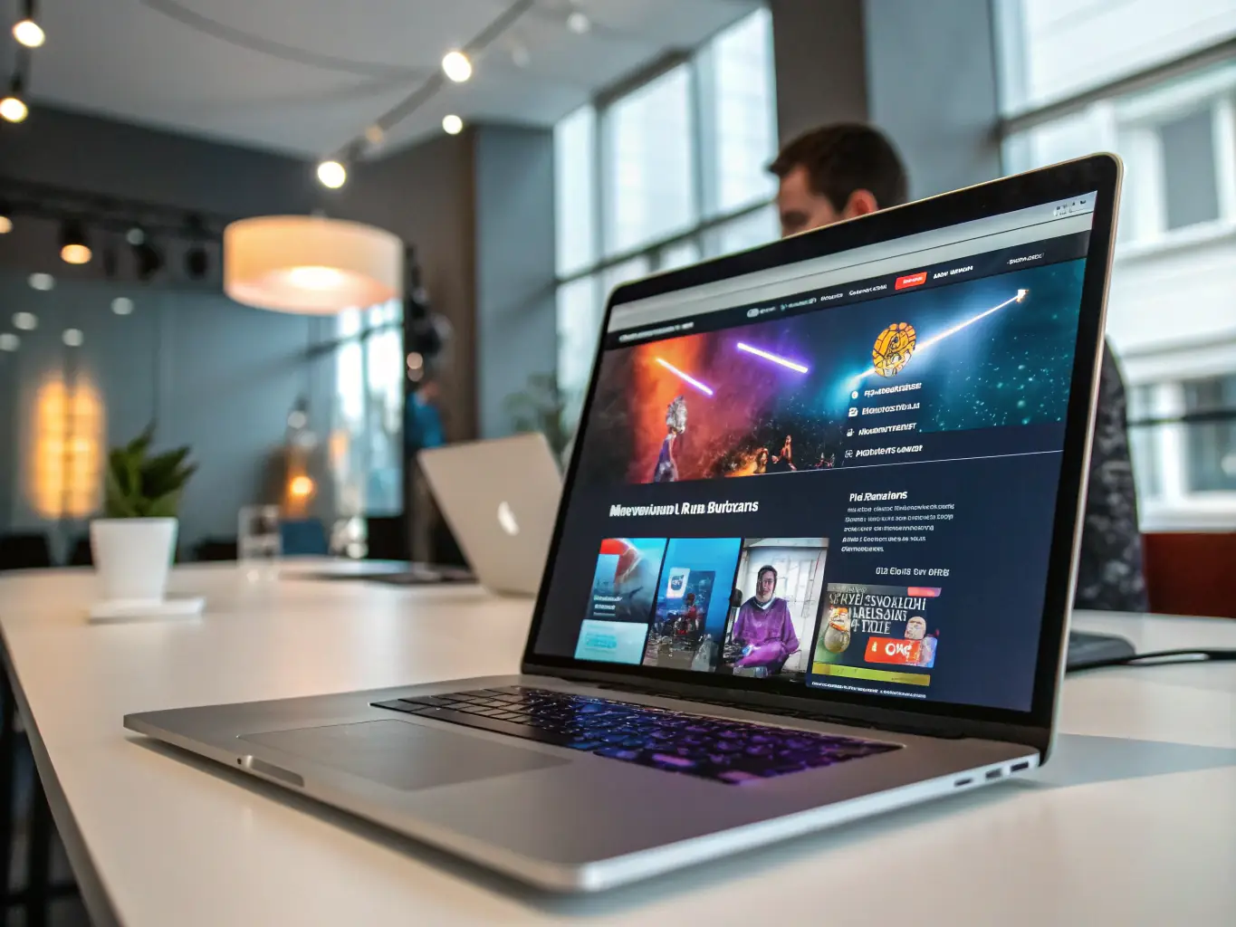 A visually appealing image showcasing a modern, responsive web page design, highlighting the creativity and technical expertise of 123 Web Pages in web page creation.